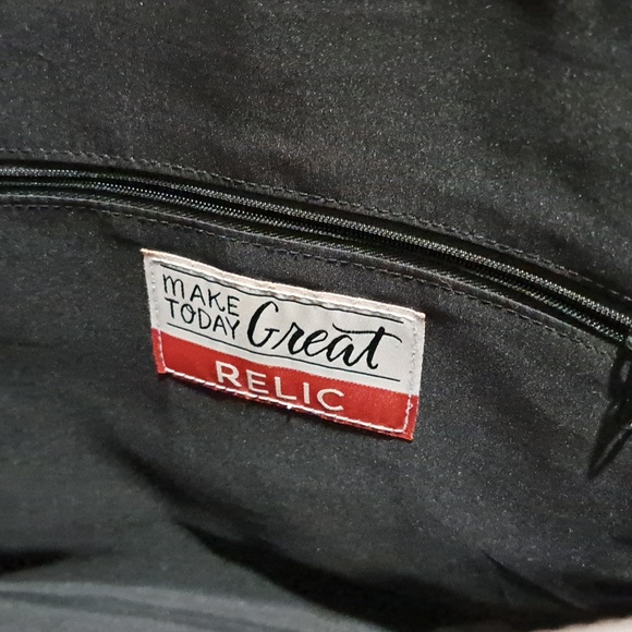 Hand Crafted Painted Elephant Faux Leather Purse Bag Tote Upcycle - Picture 12 of 16